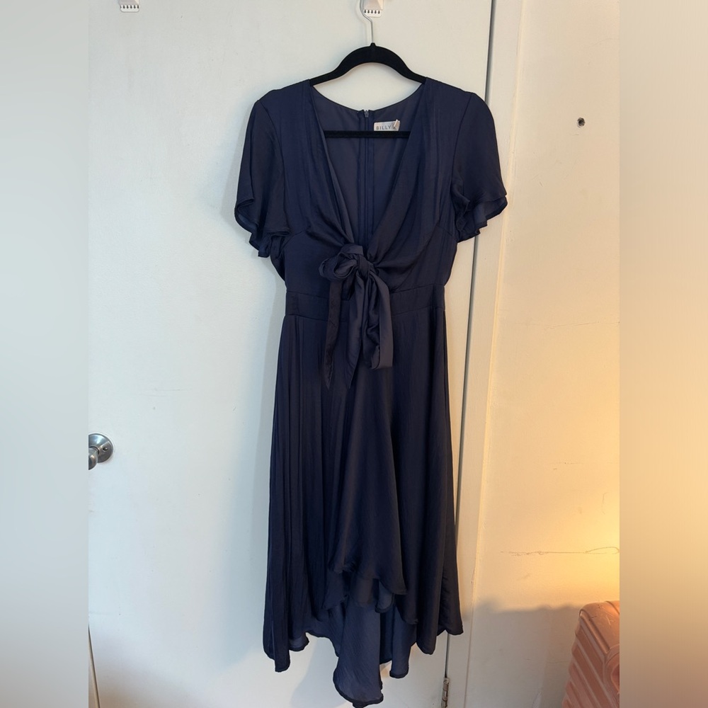 Navy Blue “Billy” Midi Dress